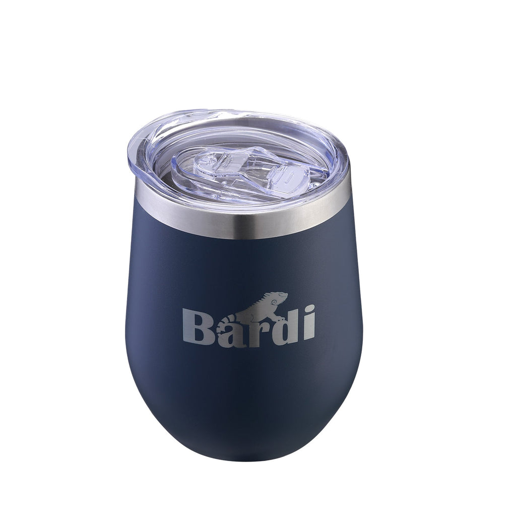 Bardi Thermosbekers 0,3L RVS blauw set -  incl. deksels - dubbelwandig