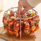 Air Fryer Skewer Rack, Round Grill with Stainless Steel🍢