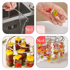 Air Fryer Skewer Rack, Round Grill with Stainless Steel🍢