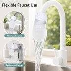 50 cotton filter bags disposable Cotton Faucet Filter Bags with 10 fastening straps💧