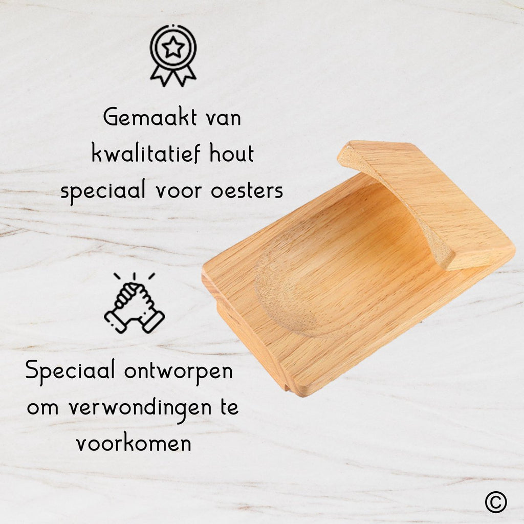 TEN® Oesterhouder van Hout - Tenkitchen.store