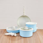 Keramische Pannenset - Sky Blue