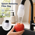 50 cotton filter bags disposable Cotton Faucet Filter Bags with 10 fastening straps💧