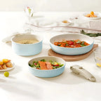 Keramische Pannenset - Sky Blue