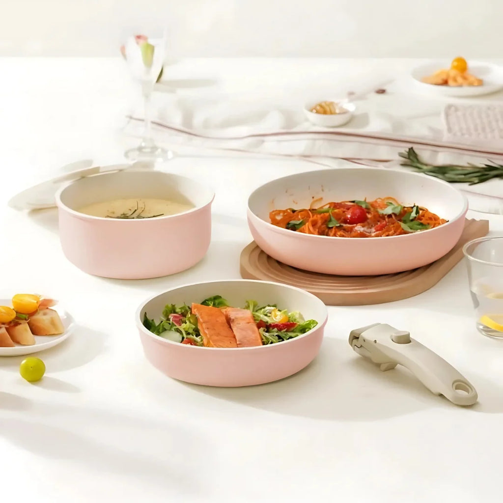 Keramische Pannenset - Blush Pink
