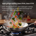Titanium Sauteerpan met Twee Grepen