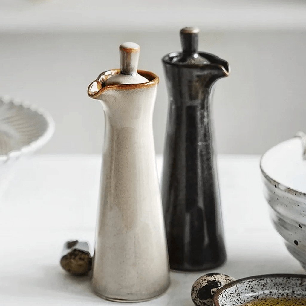 Keramische Olie‑ en Azijnfles - Tenkitchen.store