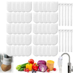 50 cotton filter bags disposable Cotton Faucet Filter Bags with 10 fastening straps💧