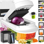 15-in-1 Vegetable Slicer Dicer, 7 Blades Kitchen Chopper