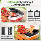 15-in-1 Vegetable Slicer Dicer, 7 Blades Kitchen Chopper