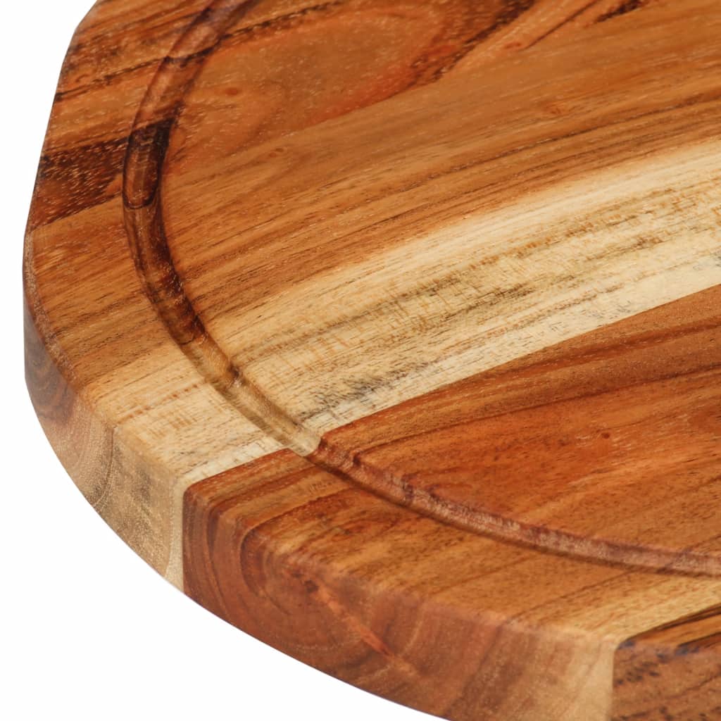 Hakblok Ø 25x2,5 cm massief acaciahout - Tenkitchen.store