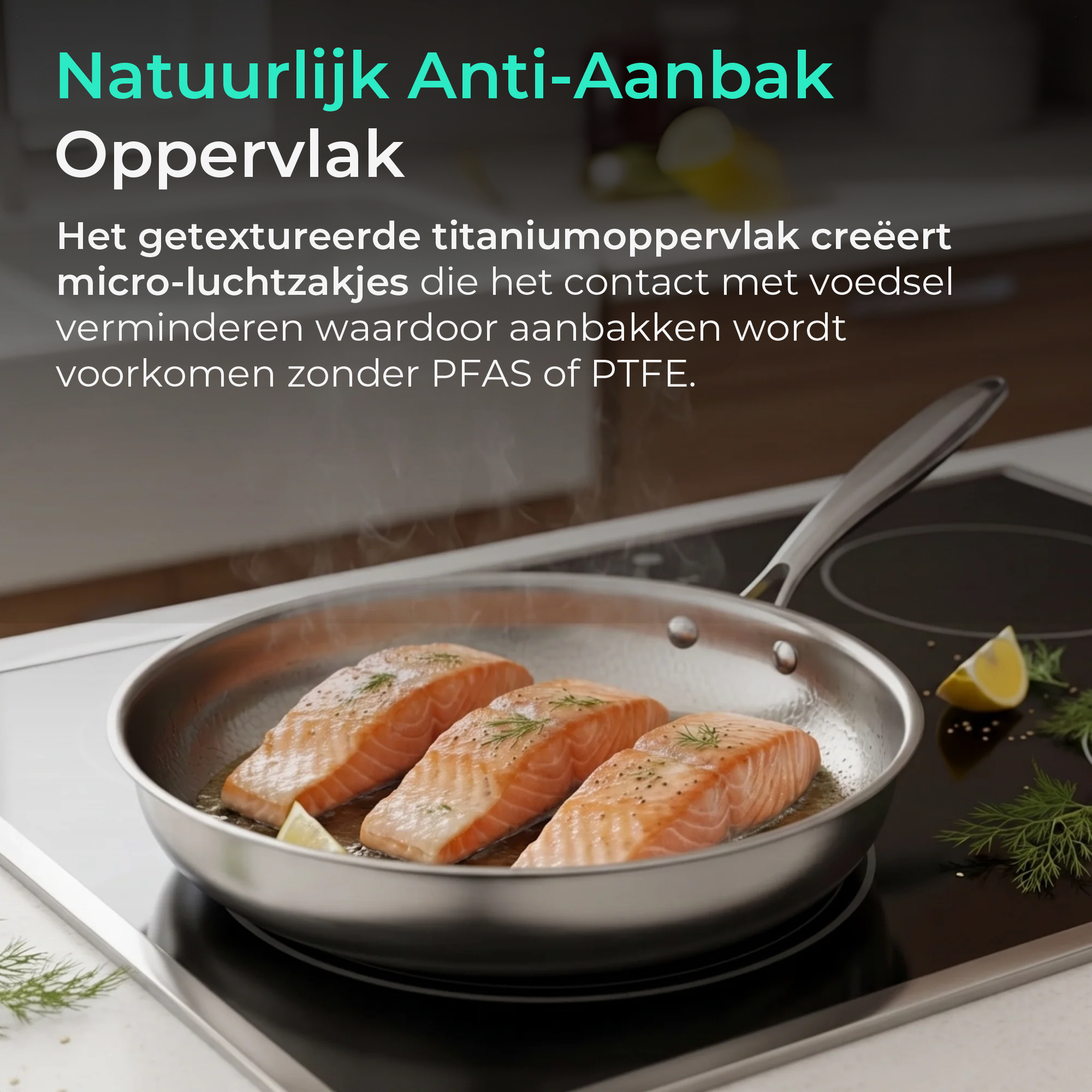TEN® Gehamerde Titanium Pan - Tenkitchen.store