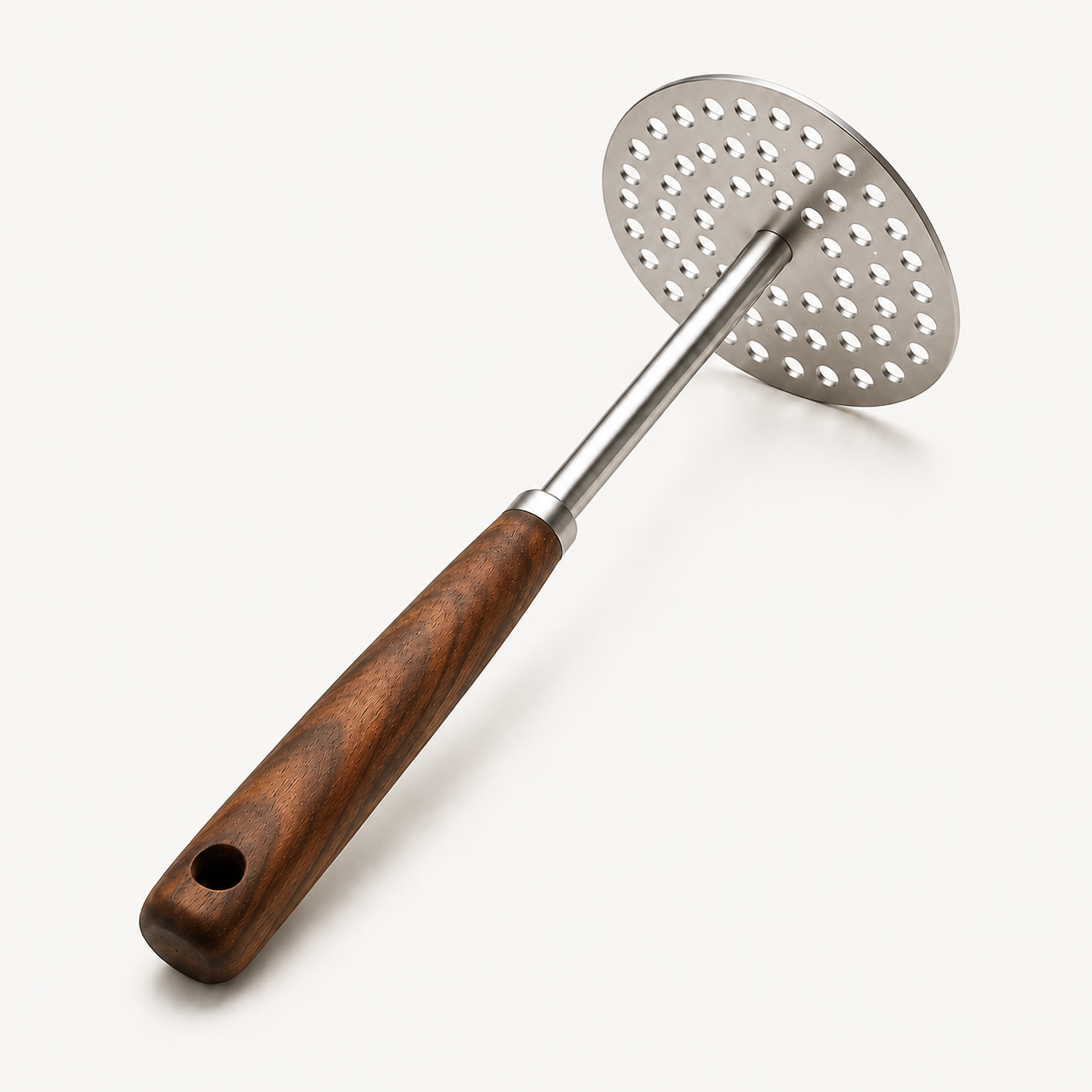 TEN® Aardappelstamper RVS 304 Met Houten Handvat - Tenkitchen.store