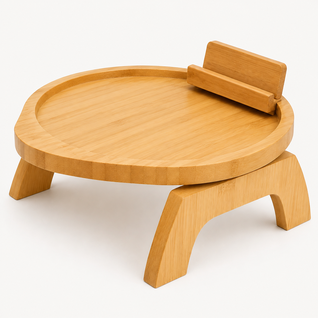 TEN® Bankleuning Tafel Houten Sofa Bijzettafel Met Telefoonhouder - Tenkitchen.store
