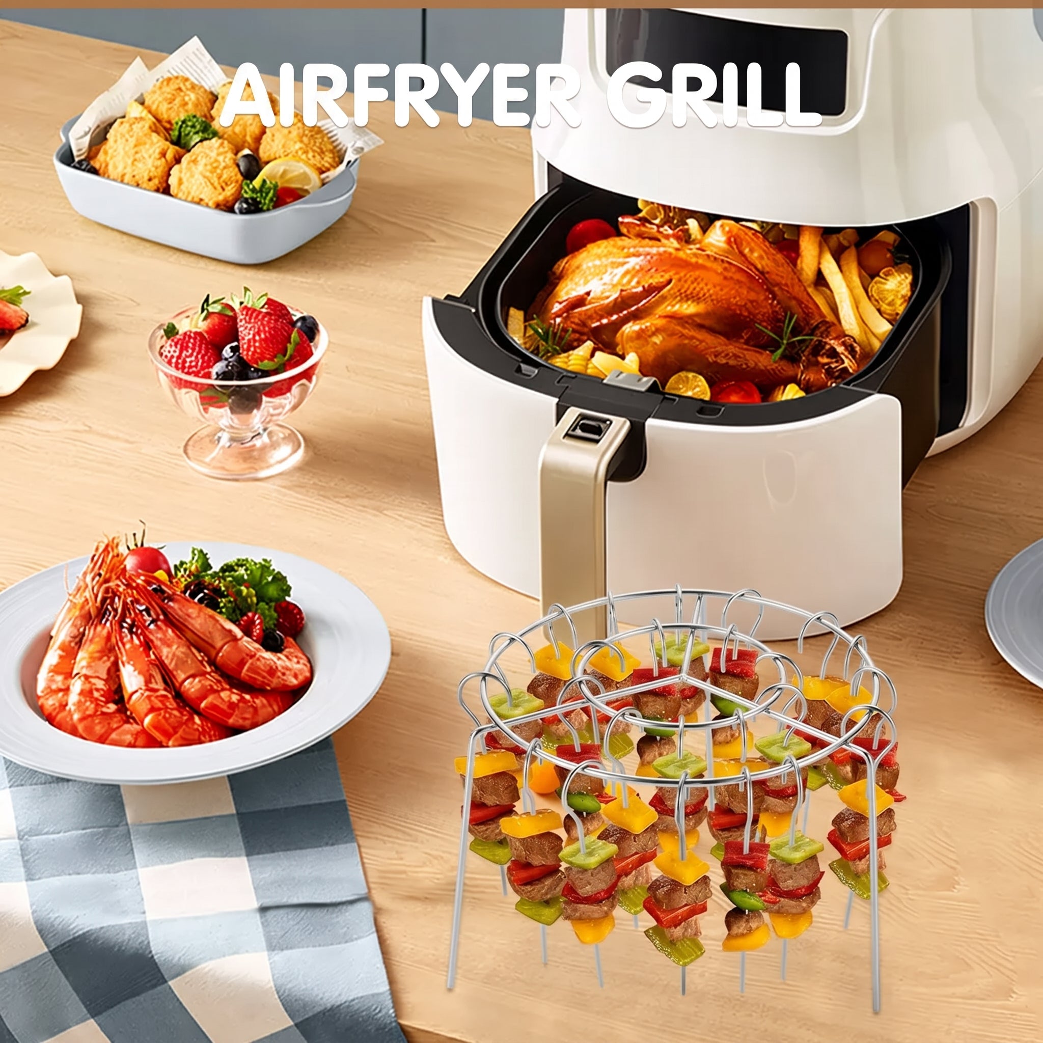 TEN® Airfryer Spiesjesrek - Tenkitchen.store