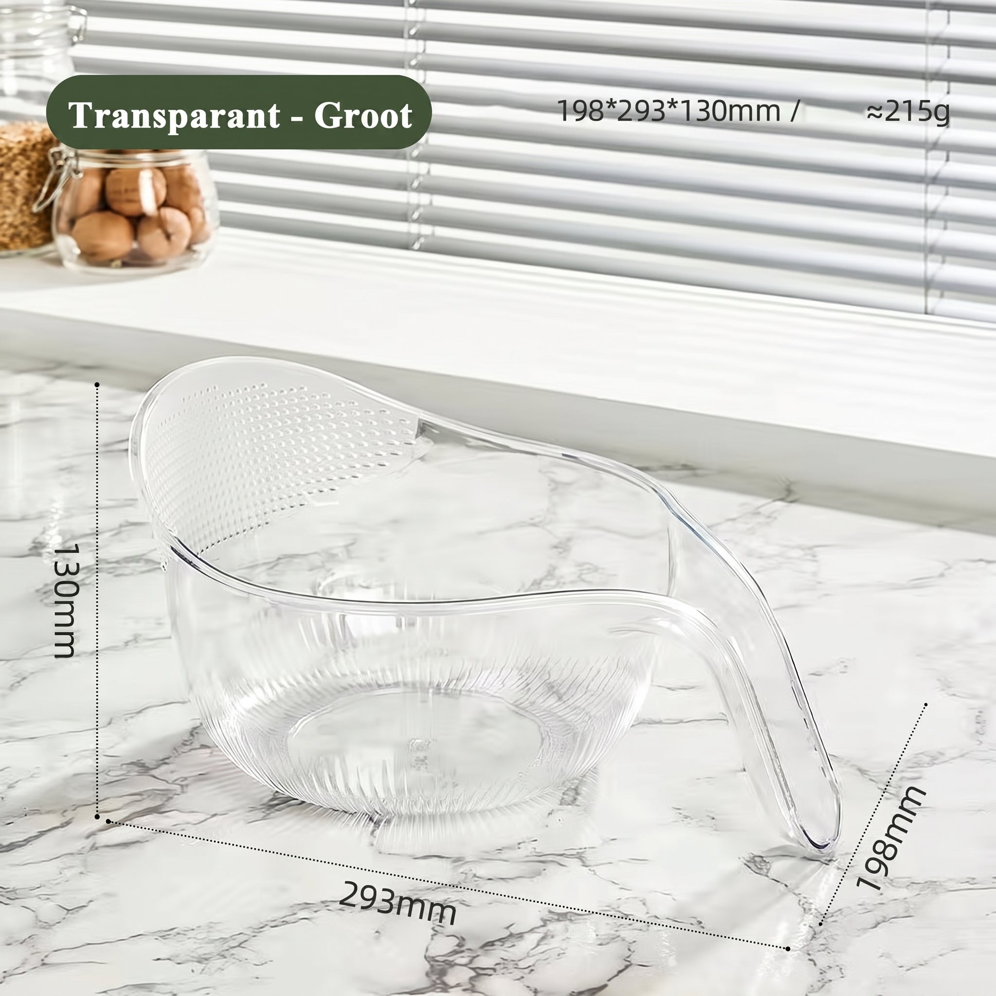 TEN® Vergietkom met handvat