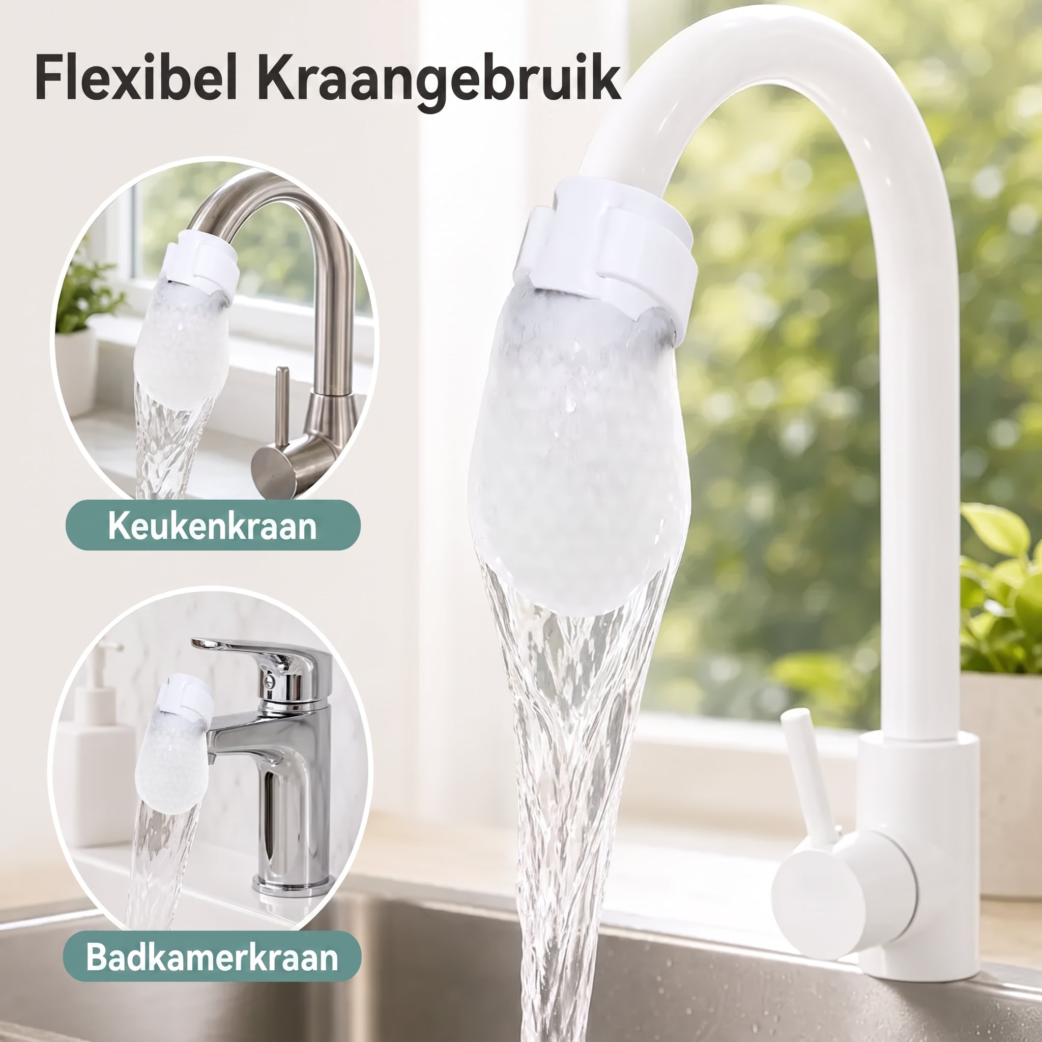 50 katoenen filterzakjes voor eenmalig gebruik, katoenen kraanfilterzakjes met 10 bevestigingsbandjes 💧