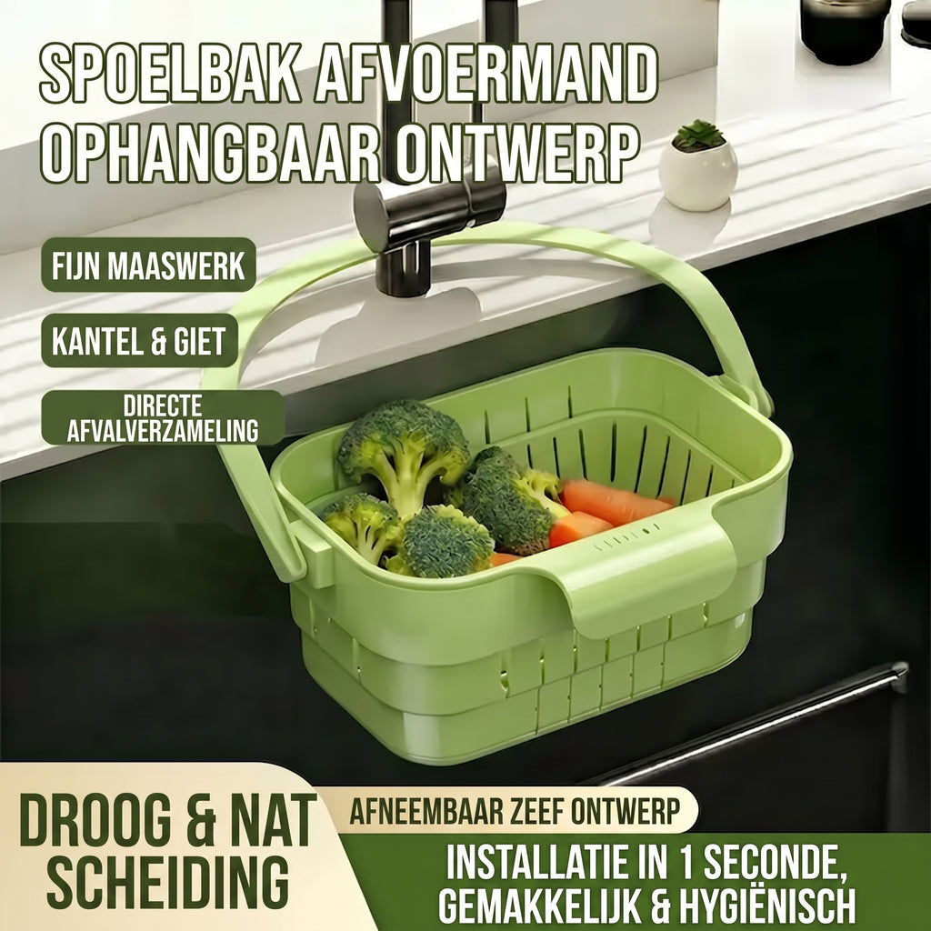 Opvouwbaar Hangend Gootsteenmandje 🧺
