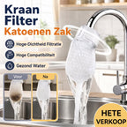 50 katoenen filterzakjes voor eenmalig gebruik, katoenen kraanfilterzakjes met 10 bevestigingsbandjes 💧