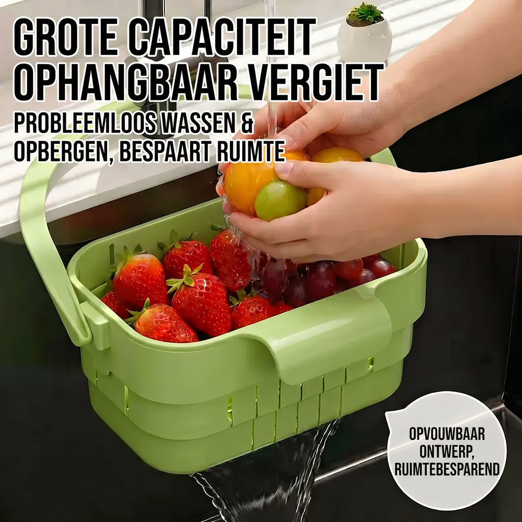 Opvouwbaar Hangend Gootsteenmandje 🧺