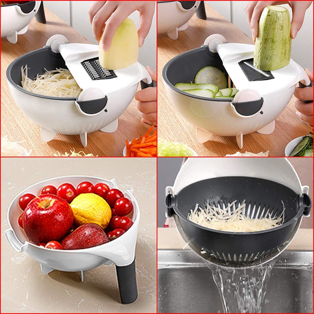 TEN® Multifunctionele Groentesnijder met Verwisselbare Messen