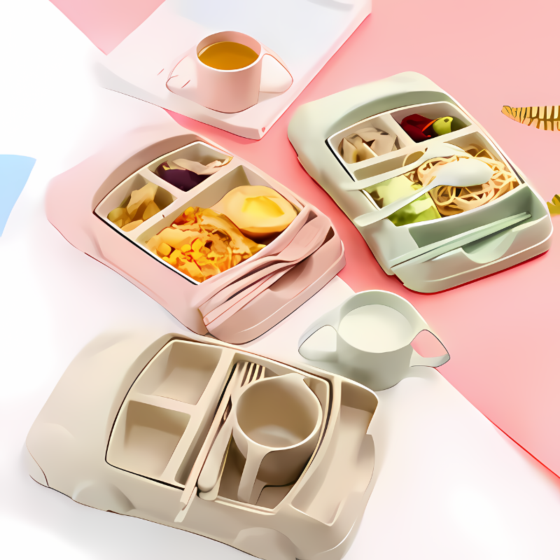 TEN® Kinder Servies Set in Form van een Racewagen
