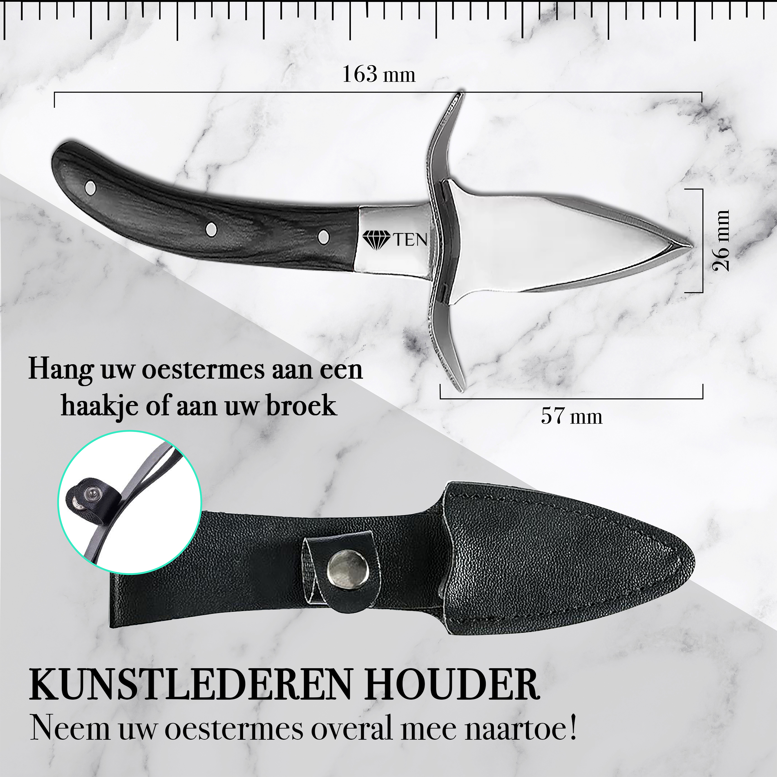 Infographic hoe maak je oesters open