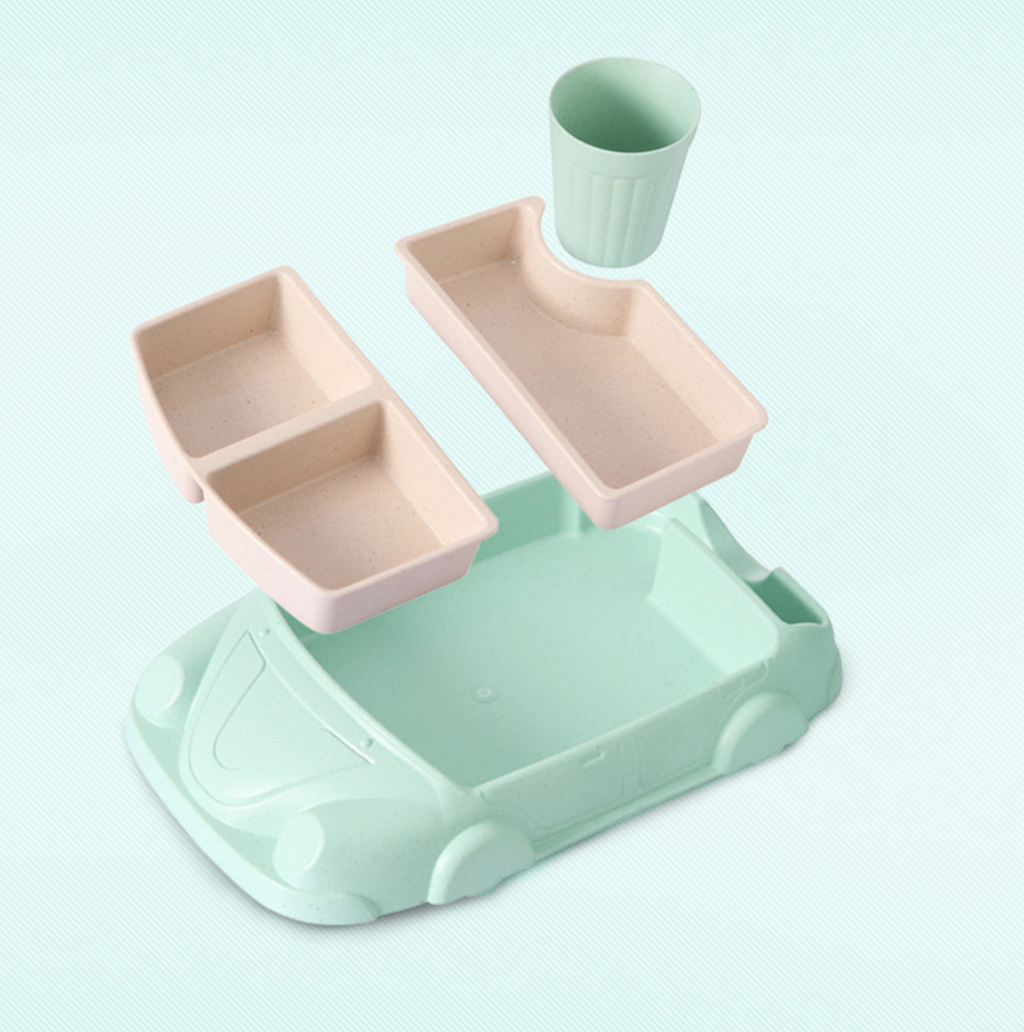 TEN® Kinder Servies Set in Form van een Racewagen