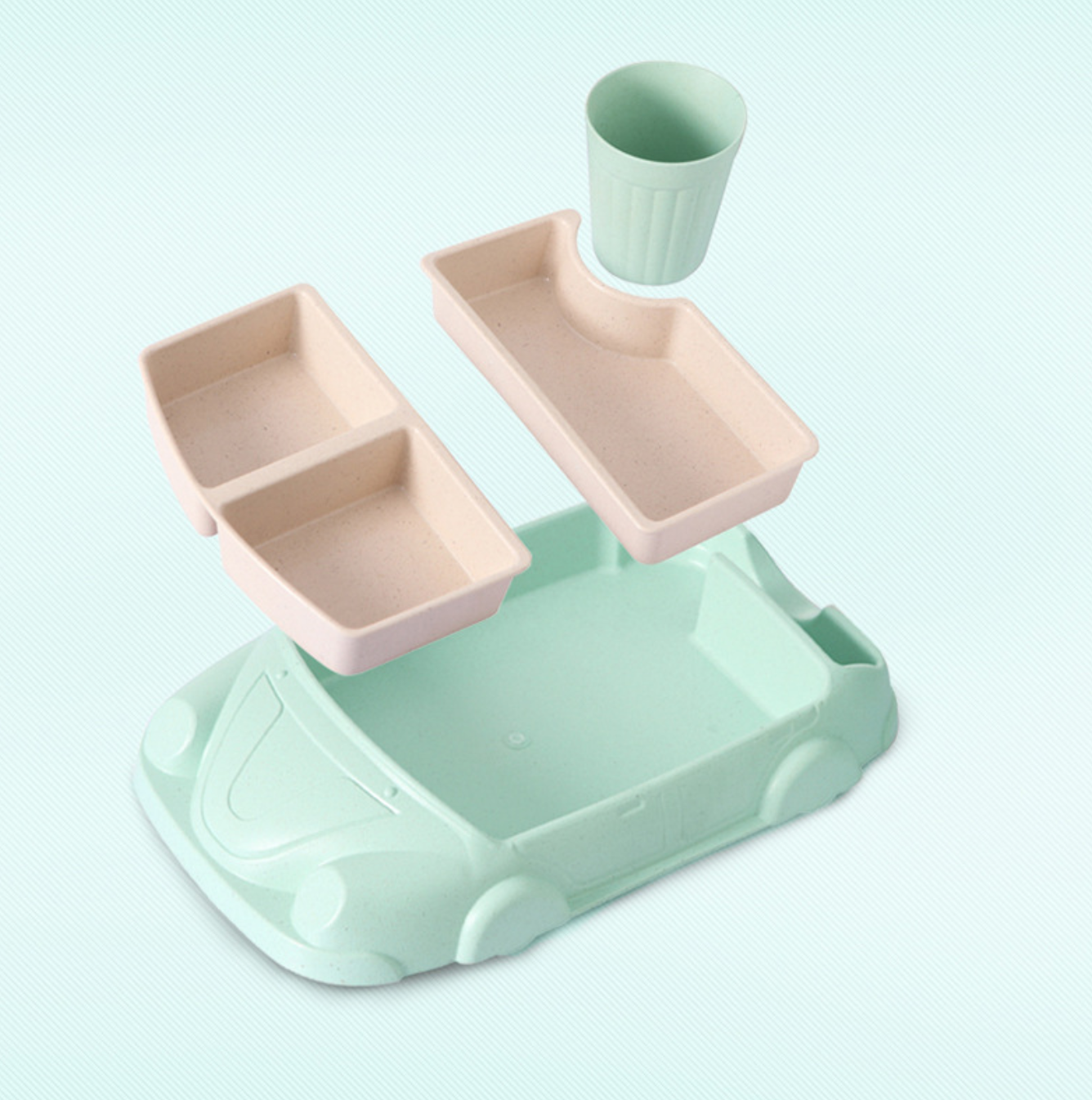 TEN® Kinder Servies Set in Form van een Racewagen