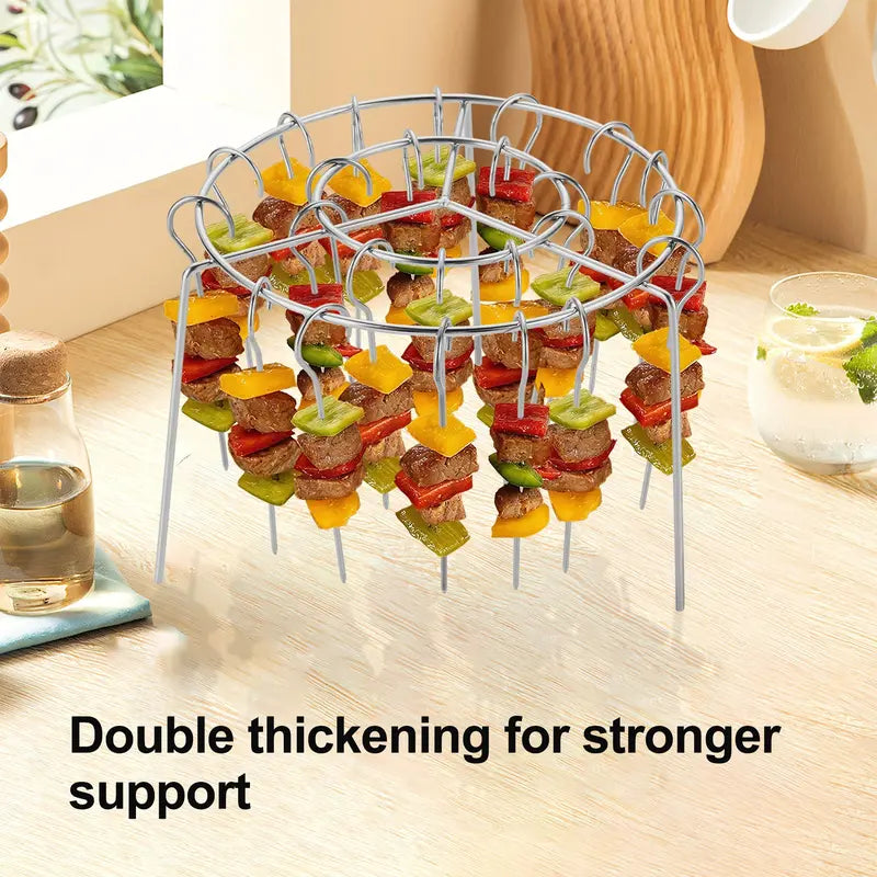 Air Fryer Skewer Rack, Round Grill with Stainless Steel🍢