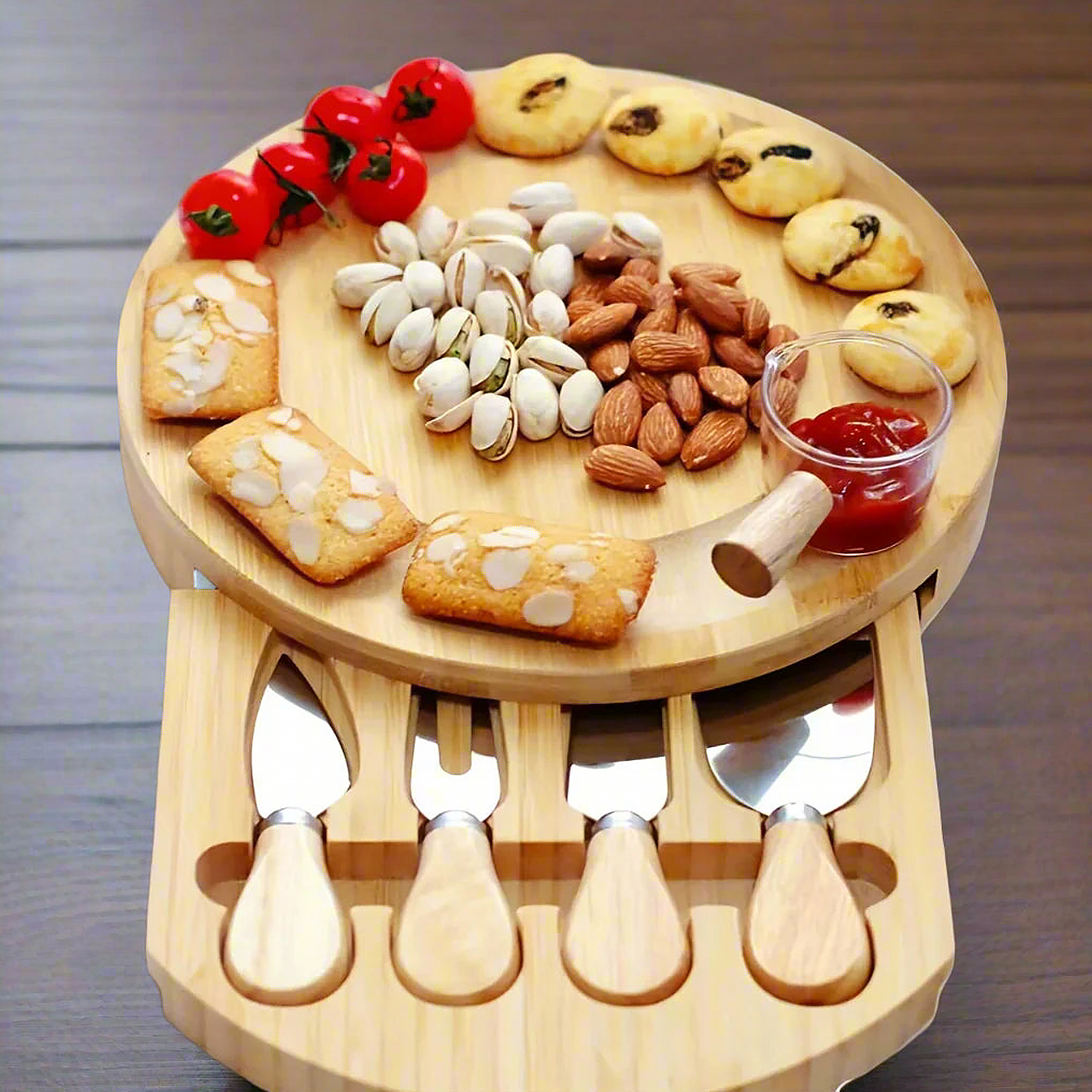 Borrelplank / Kaasplank met Messen - Tenkitchen.store