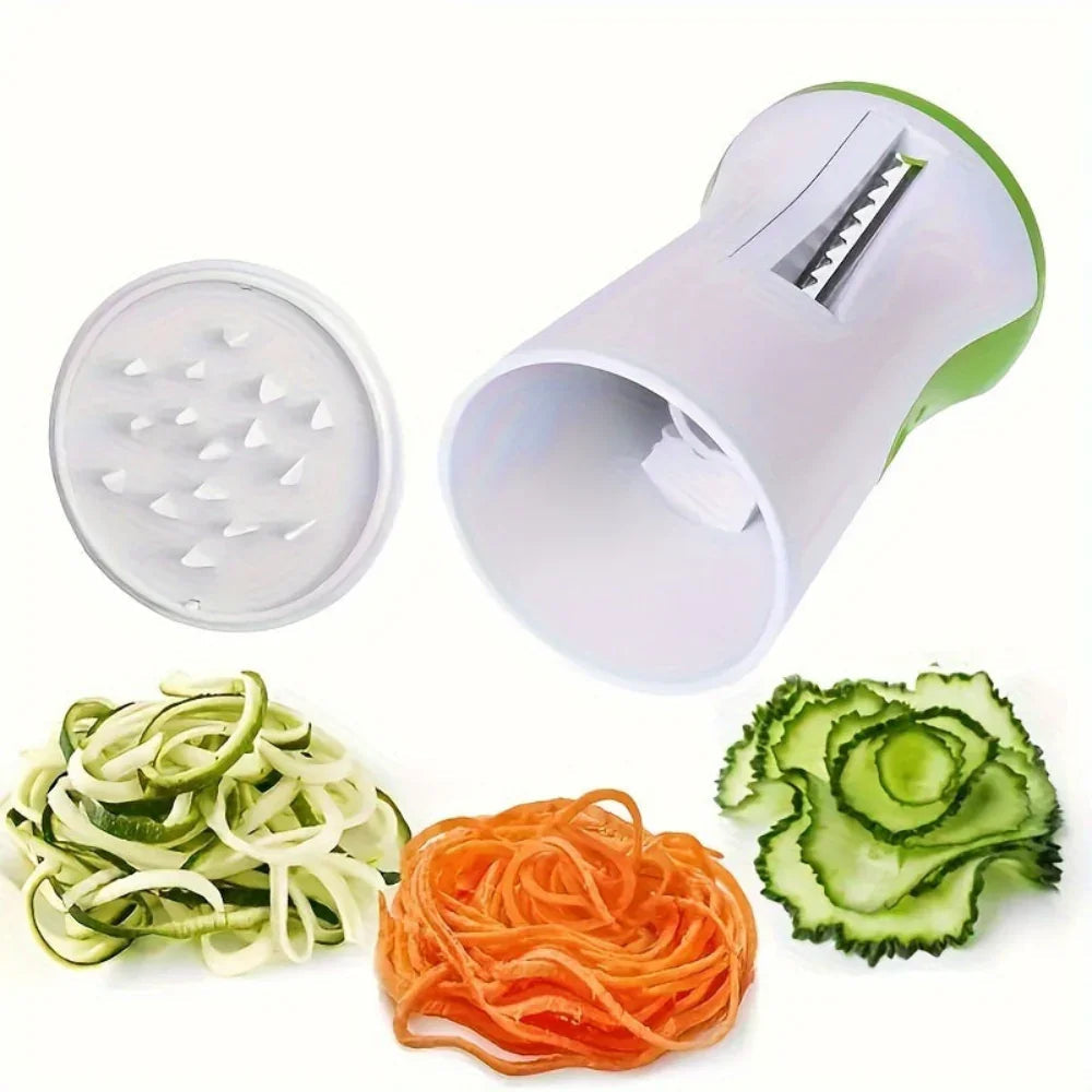 Groente spiralizer | Handmatige spiraalsnijder met opvangbak