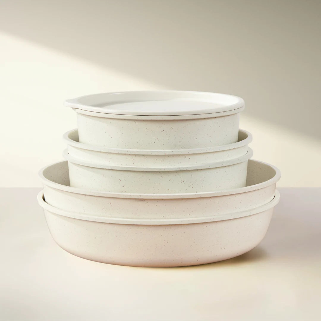 Keramische Pannenset – Crème