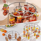 Air Fryer Skewer Rack, Round Grill with Stainless Steel🍢