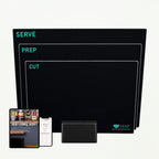 TEN® - Glazen Snijplankenset met Houder - Chef's set