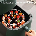 Air Fryer Skewer Rack, Round Grill with Stainless Steel🍢