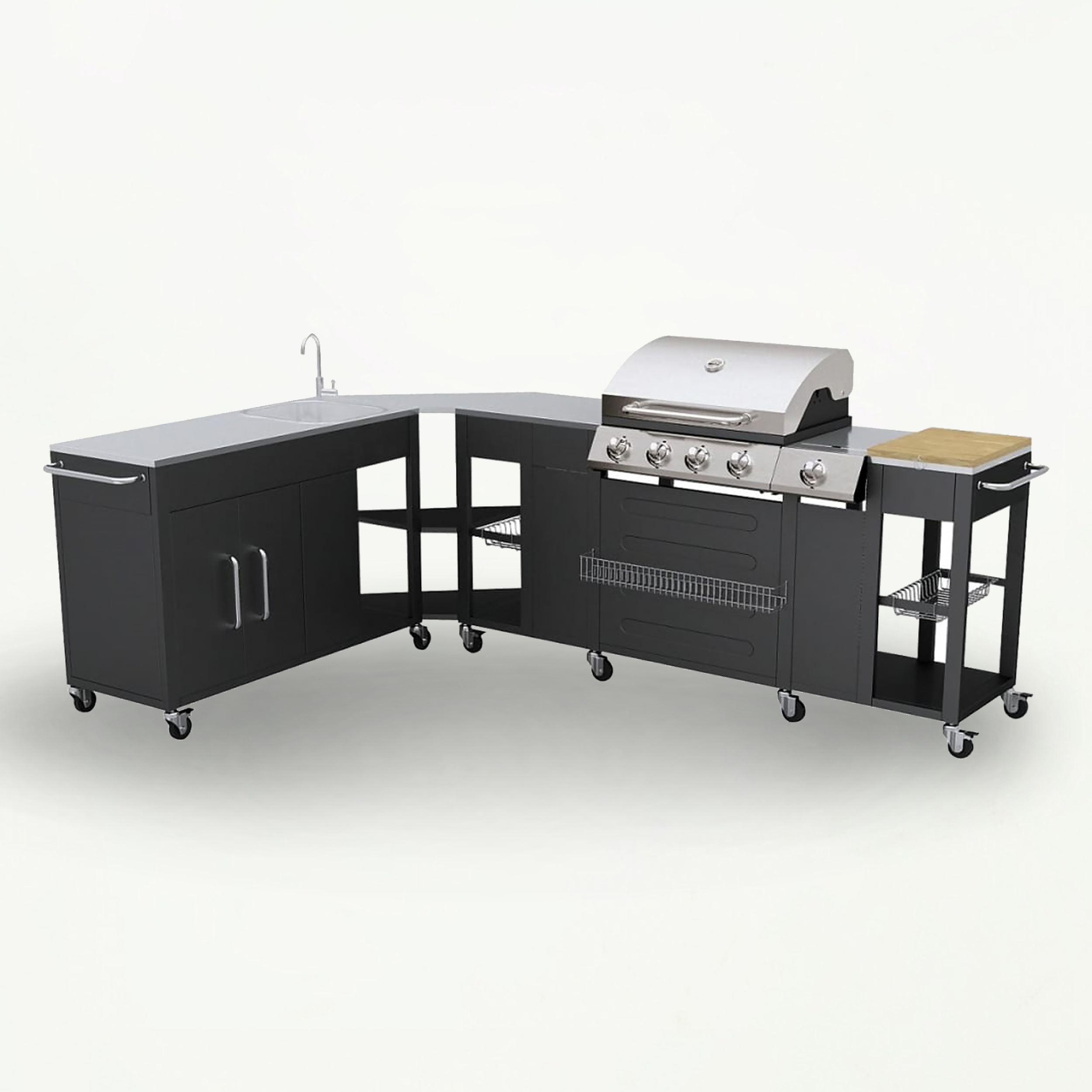 Buitenkeuken Missouri met  4 Branders - Tenkitchen.store