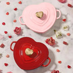 Heart-Shaped Cast Iron Pot