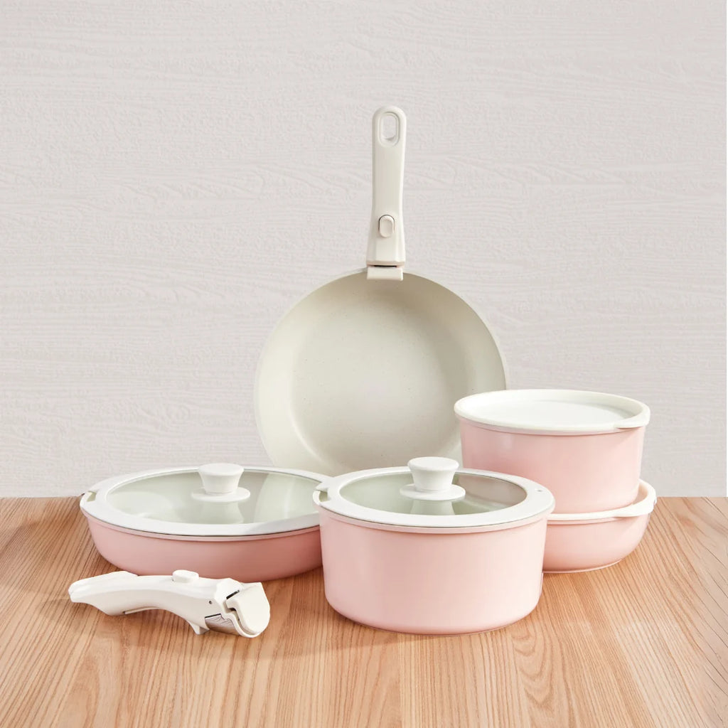 Keramische Pannenset - Blush Pink