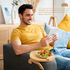 TEN® Bankleuning Tafel Houten Sofa Bijzettafel Met Telefoonhouder