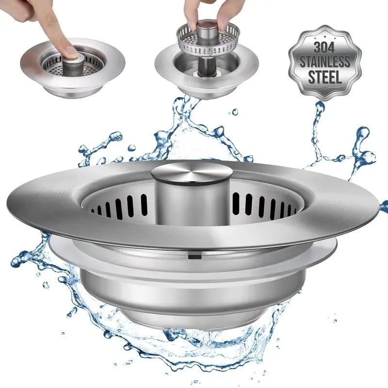 🔥Laatste dag 50% UIT 🔥3 in 1 Keuken gootsteenafvoerzeefjes Keuken gadgets