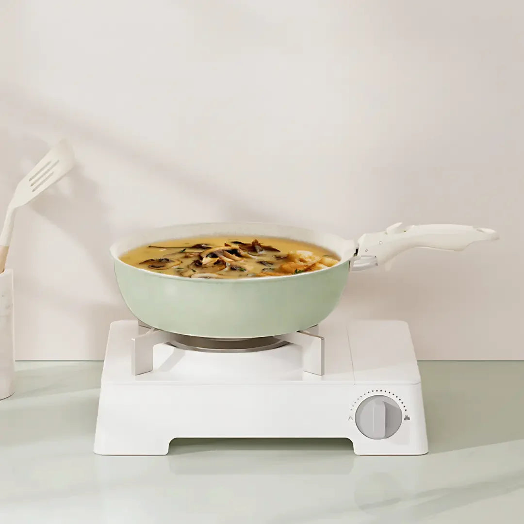 Keramische Pannenset – Mintgroen