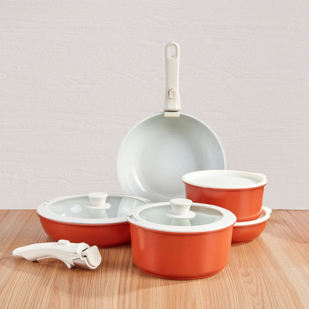 Keramische Pannenset - Terracotta